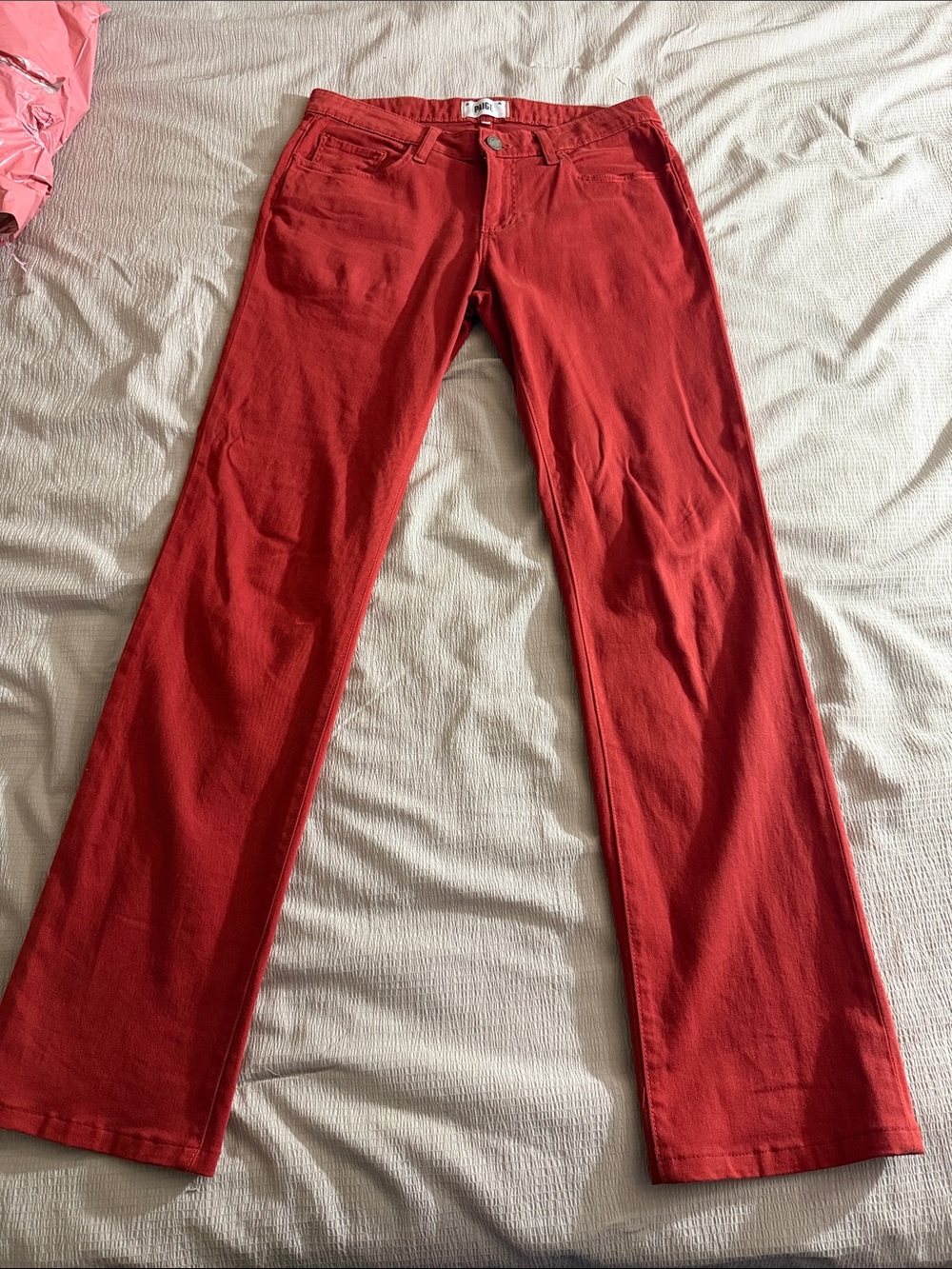 PAIGE Red Bootcut Men's Pants